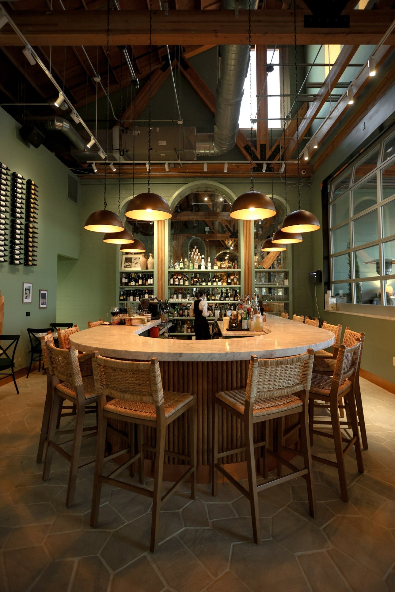 The dining hall of ST Arcadia at service