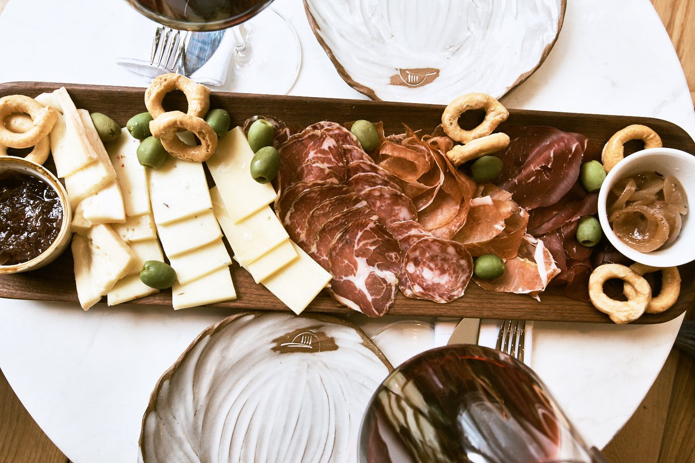 Inside Sogno Toscano West Village: espresso bar, market shelves and wine bar
