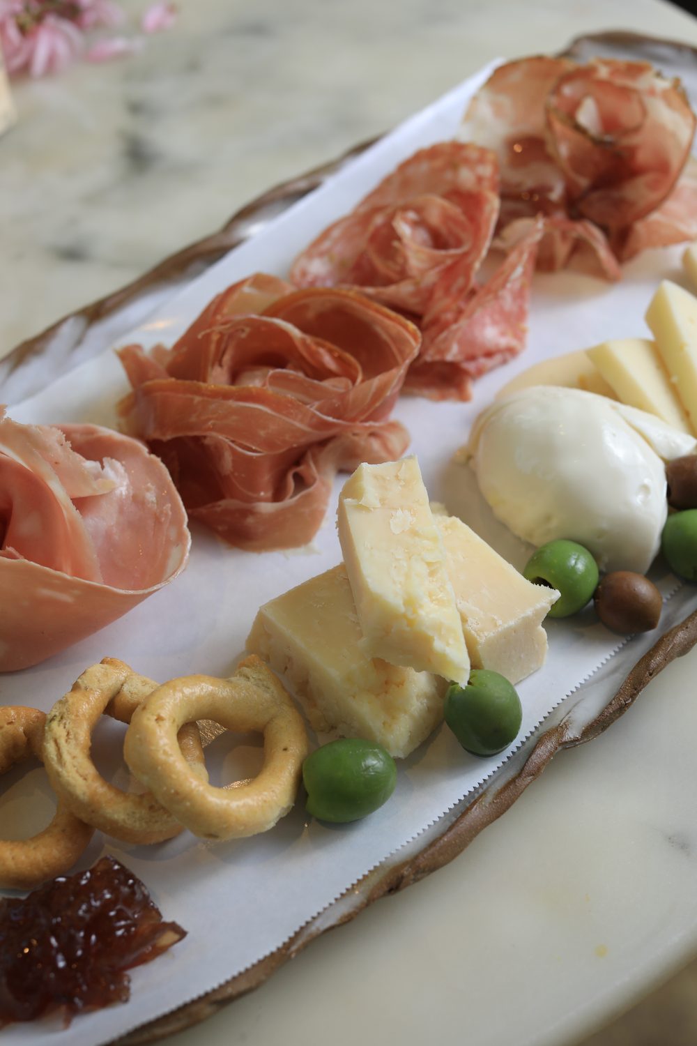Prosciutto, cheese and taralli board