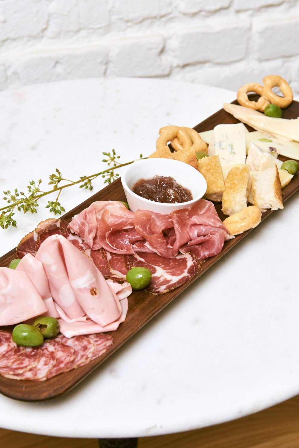 Mortadella, cheese and taralli board