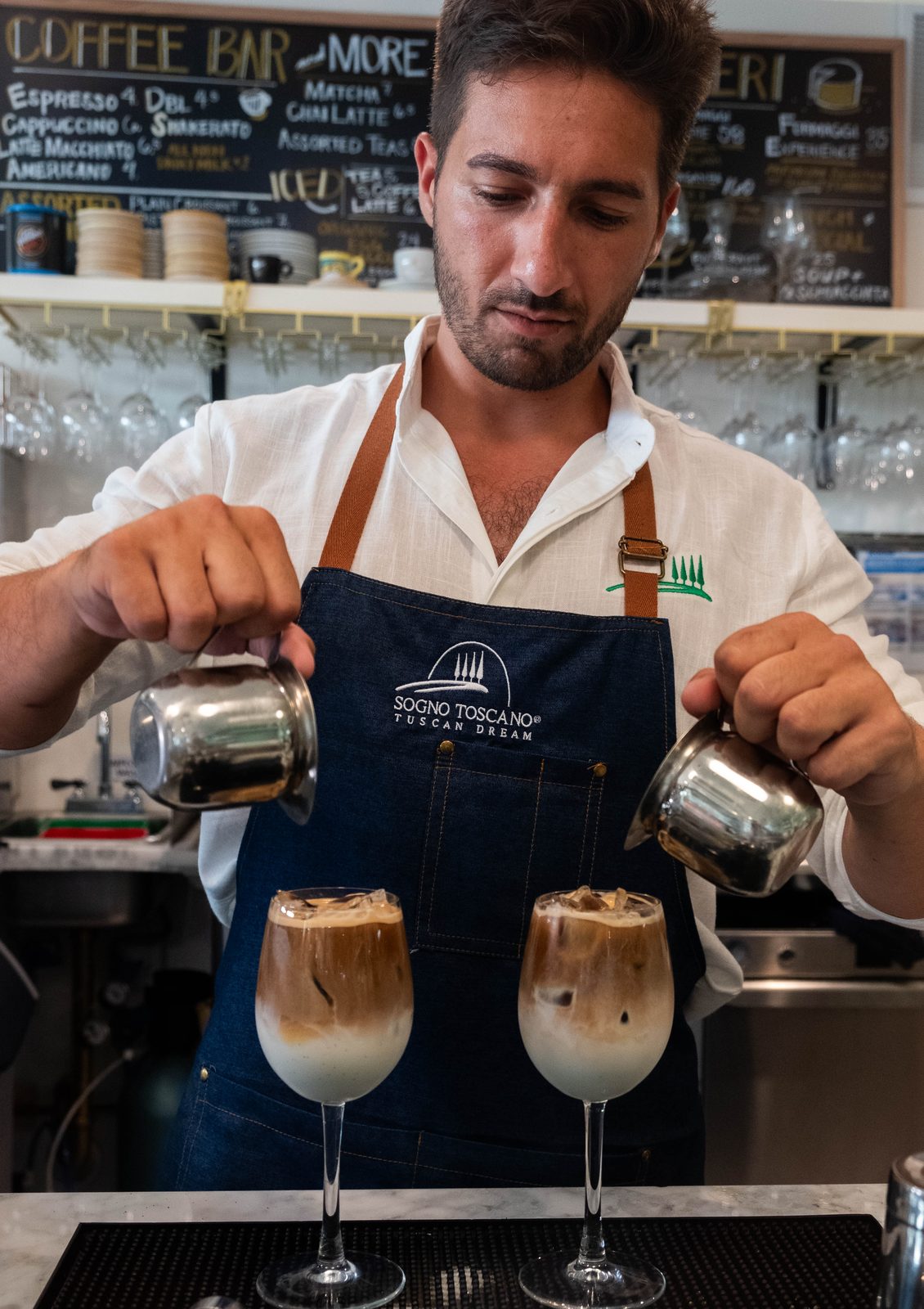 The espresso bar at Sogno Toscano West Village