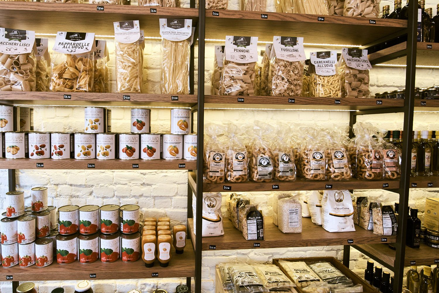 The single-brand Italian market inside Sogno Toscano West Village